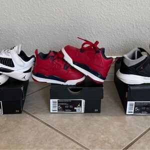 3 pairs of Jordan Toddler Shoes. Size 5C.